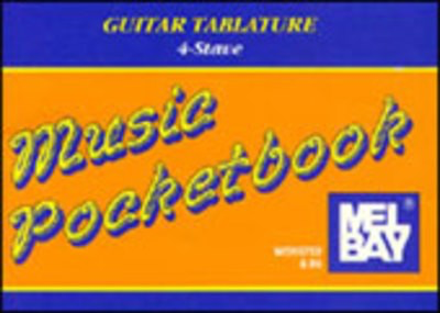 Guitar Tablature 4 Stave Pocket Book -