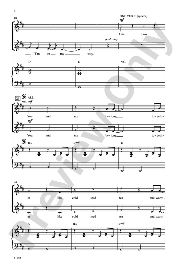 Belong Together - 2 Part Treble Choral Octavo (Digital Download)