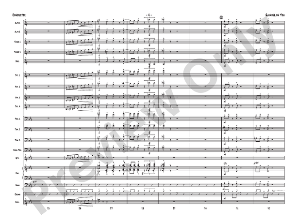 Gaining On You - Jazz Ensemble Conductor Score & Parts(Digital Download)