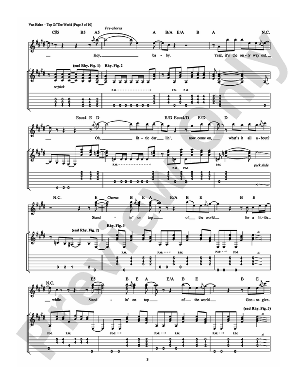 Top of the World - Guitar TAB (Digital Download)