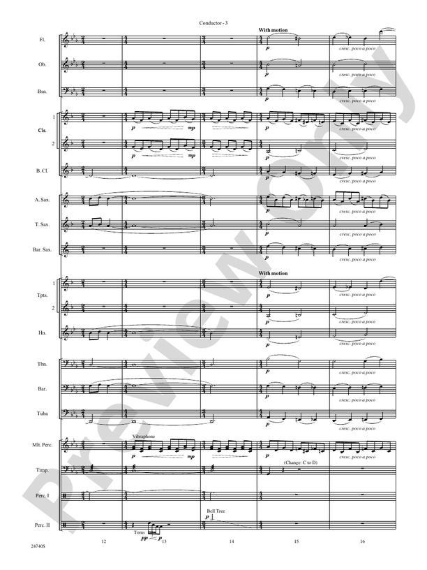 Ghosts of the Taman Negara - Concert Band Conductor Score & Parts (Digital Download)