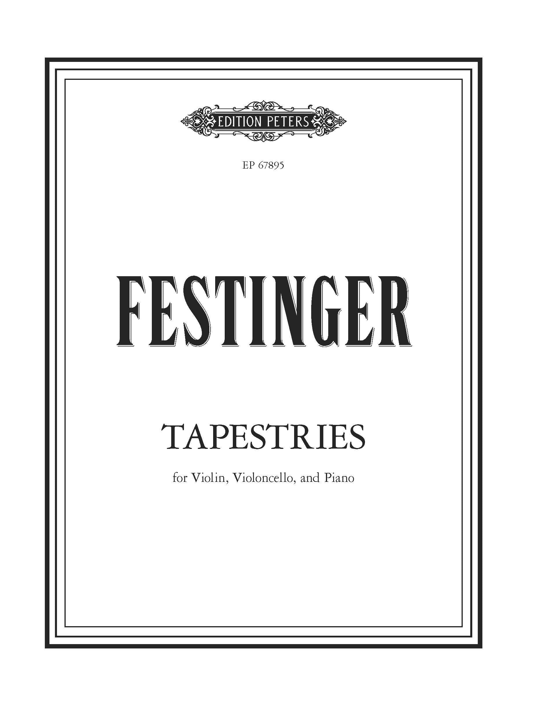 Tapestries for Violin, Violoncello and Piano (EP67895) - Piano Part (Digital Download)