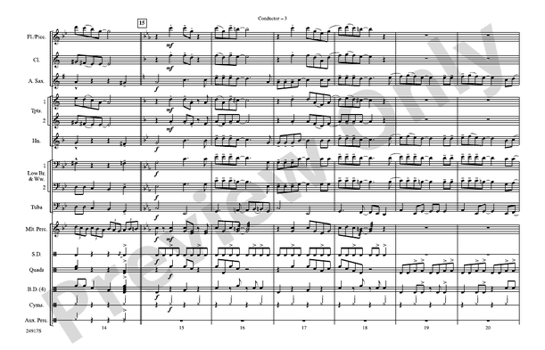 Remains of the Day (from Corpse Bride) – Marching Band Conductor Score & Parts (Digital Download)