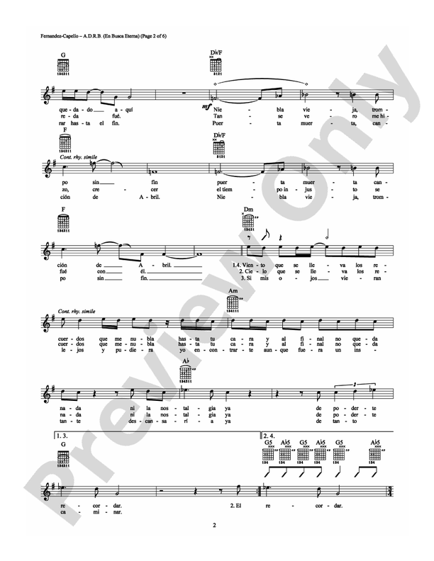 A.D.R.B. (En Busca Eterna) - Guitar TAB (Digital Download)