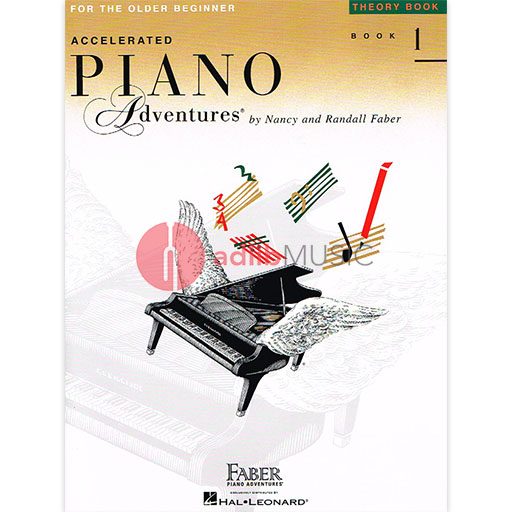 Accelerated Piano Adventures for the Older Beginner Theory Book 1 - Piano by Faber/Faber Hal Leonard 420309