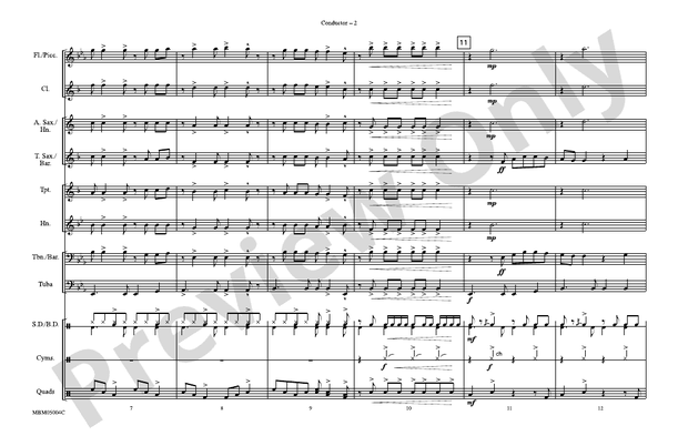 Another Saturday Night – Marching Band Conductor Score & Parts (Digital Download)