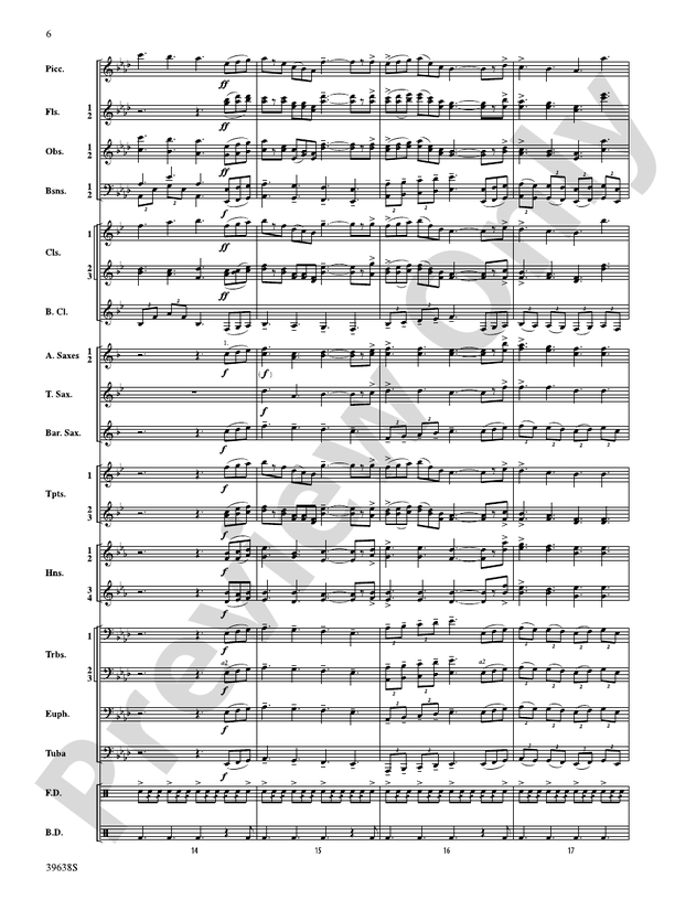 Field Ayres - Concert Band Conductor Score & Parts (Digital Download)