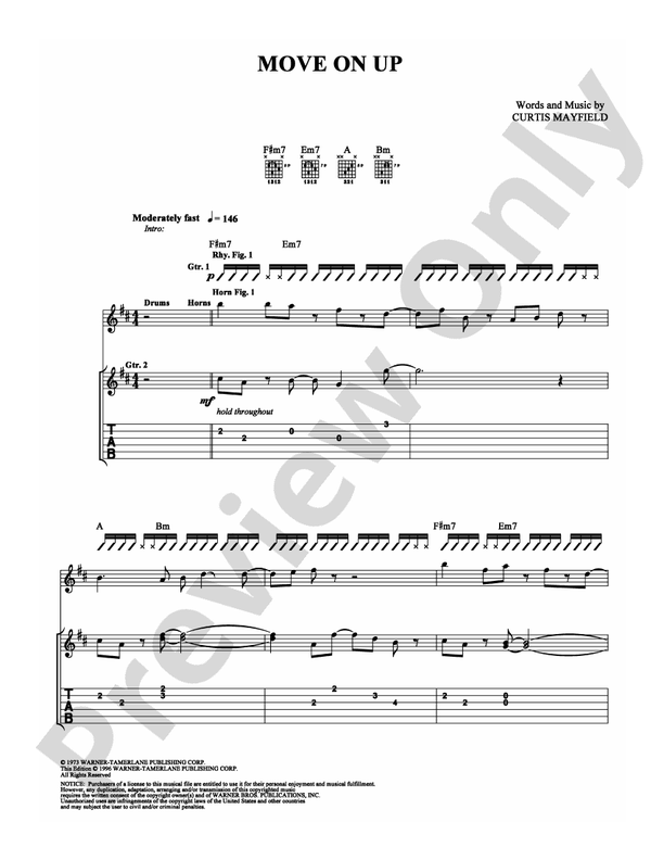 Move On Up - Guitar TAB (Digital Download)