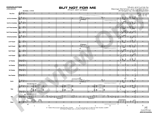 But Not for Me – Jazz Ensemble Conductor Score & Parts (Digital Download)
