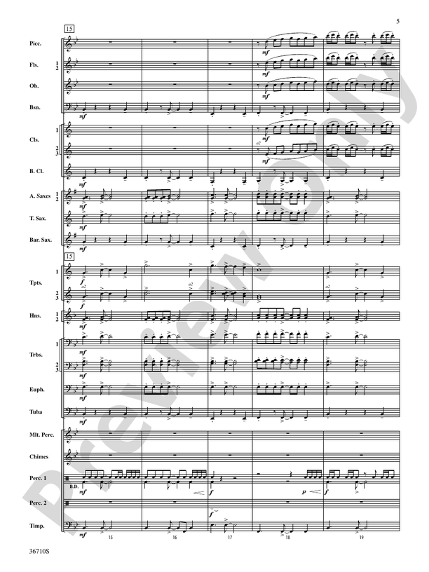 Invocation and Psalm - Concert Band Conductor Score & Parts (Digital Download)