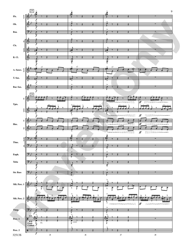 Asturias (Grade 3.5) - Concert Band Conductor Score & Parts (Digital Download)