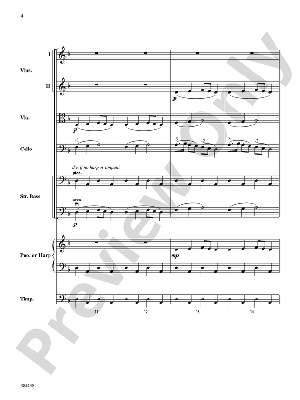Theme from Symphony No. 1, Movement 3 – String Orchestra Conductor Score & Parts (Digital Download)