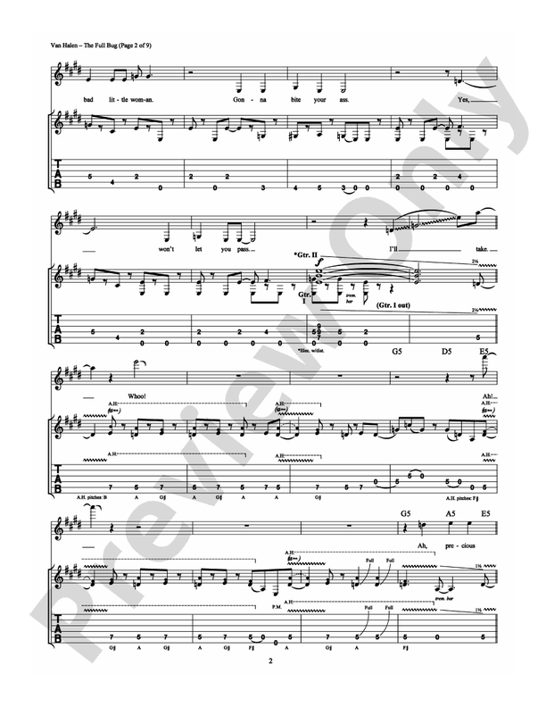 The Full Bug - Guitar TAB (Digital Download)