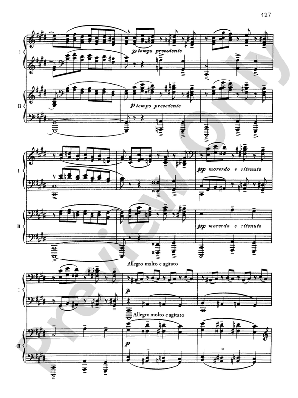 Prelude in C-Sharp Minor - 2 Pianos, 4 Hands (Digital Download)