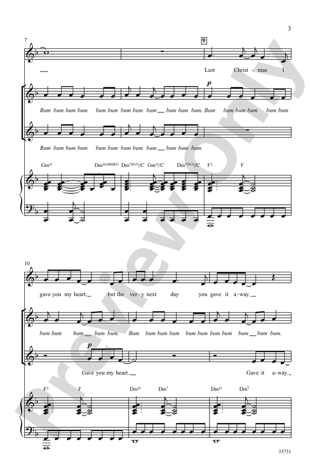 Last Christmas – SSA Choral Octavo (Digital Download)