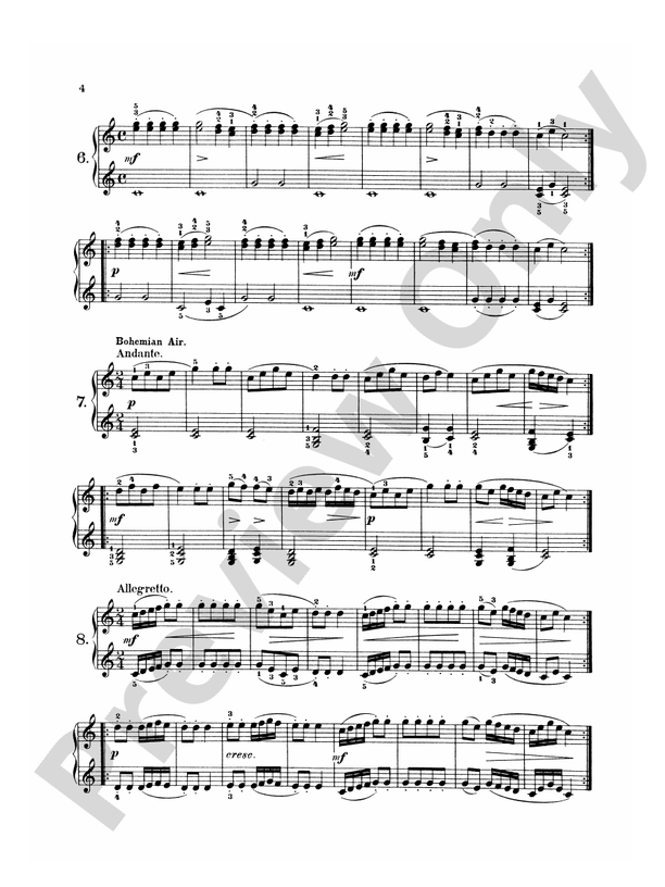 Bach - One-Hundred Recreations, First Instruction in Piano Playing - Piano Solo (Digital Download)