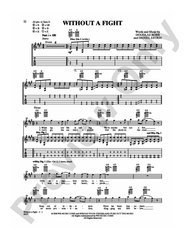 Without a Fight - Guitar TAB (Digital Download)