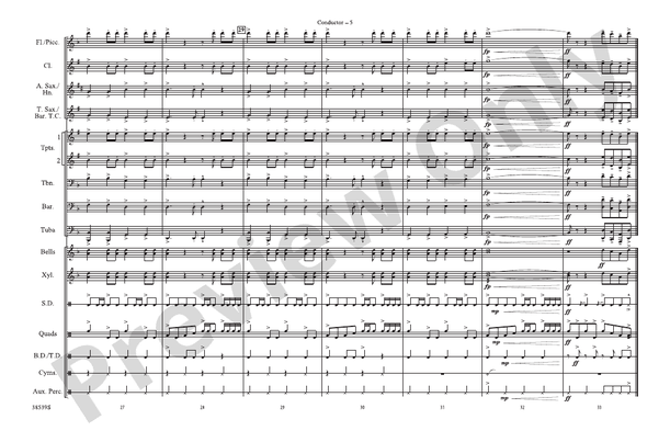 Let It Rock – Marching Band Conductor Score & Parts (Digital Download)