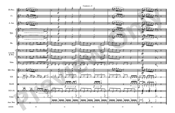 Do Ya Think I'm Sexy? – Marching Band Conductor Score & Parts (Digital Download)