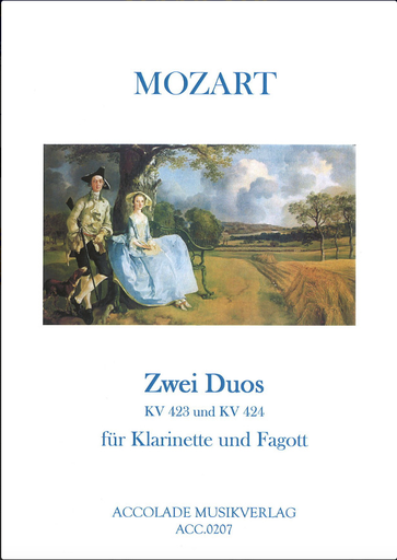 2 DUETS KV 423 AND KV 424 - CLARINET & BASSOON - MOZART - ACCOLADE