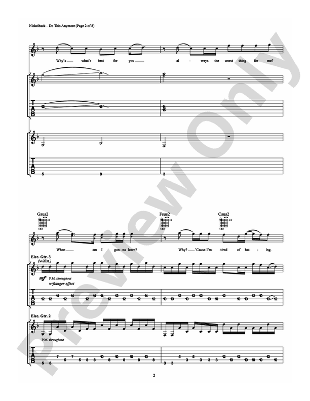 Do This Anymore - Guitar TAB (Digital Download)