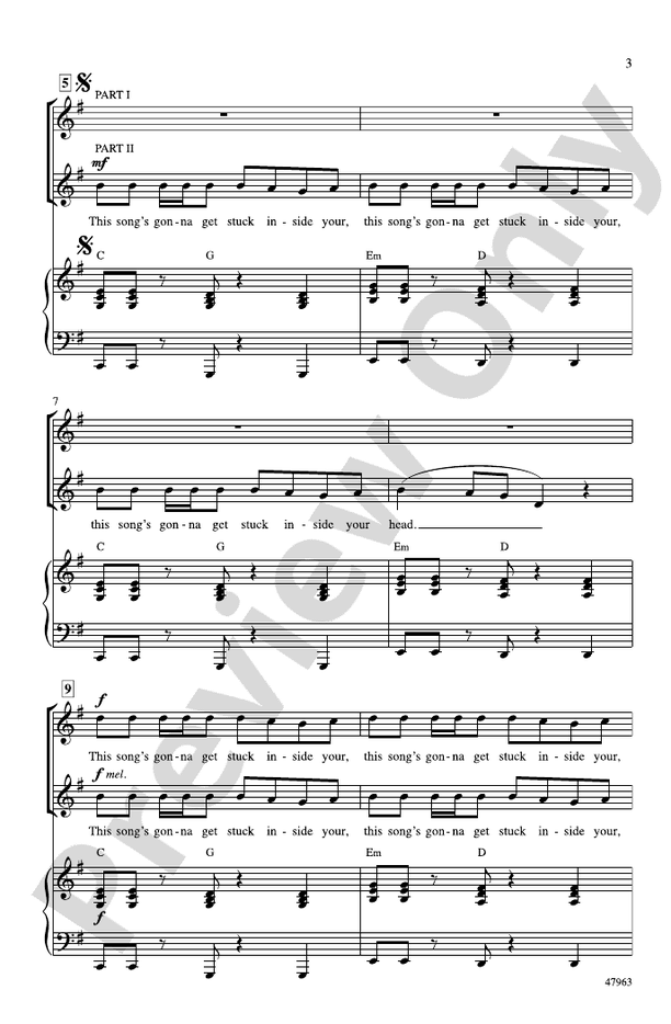 Catchy Song – 2-Part Choral Octavo (Digital Download)