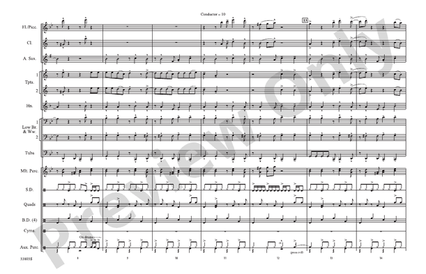 Shorties #16 – Marching Band Conductor Score & Parts (Digital Download)