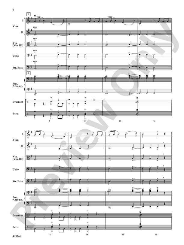 A Taylor Swift Duo - String Orchestra Conductor Score & Parts (Digital Download)