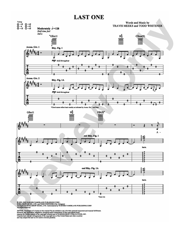 Last One - Guitar TAB (Digital Download)