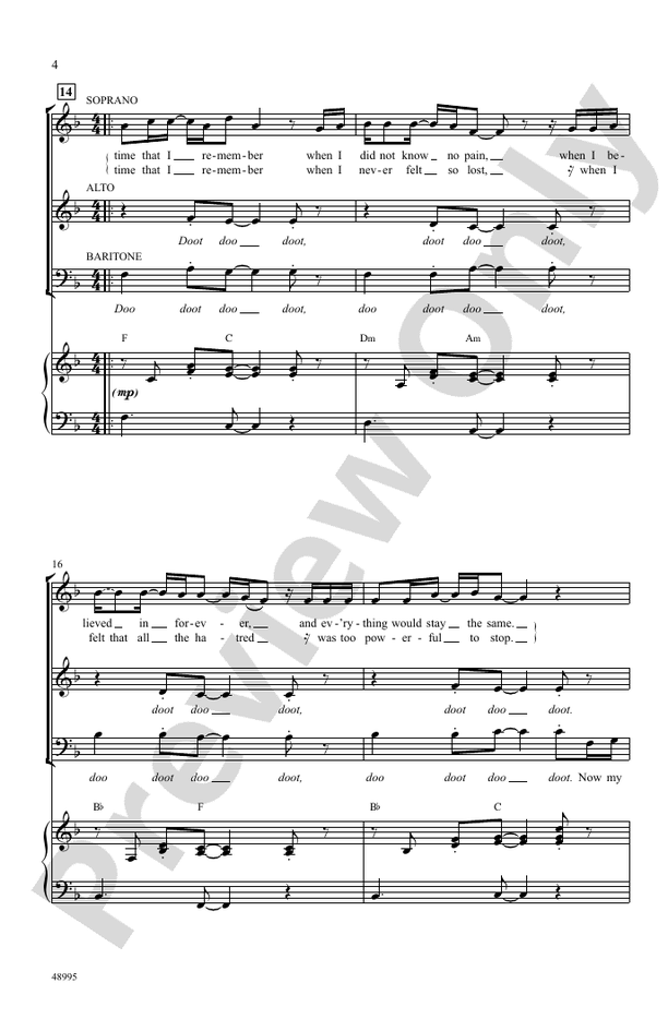 Memories - SAB Choral Octavo (Digital Download)