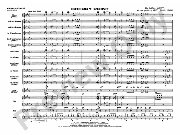 Cherry Point - Jazz Ensemble Conductor Score & Parts (Digital Download)