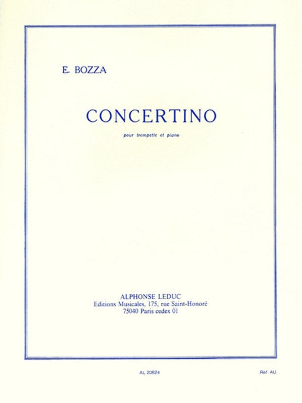 Bozza - Concertino - Trumpet/Piano Accompaniment Leduc AL20624