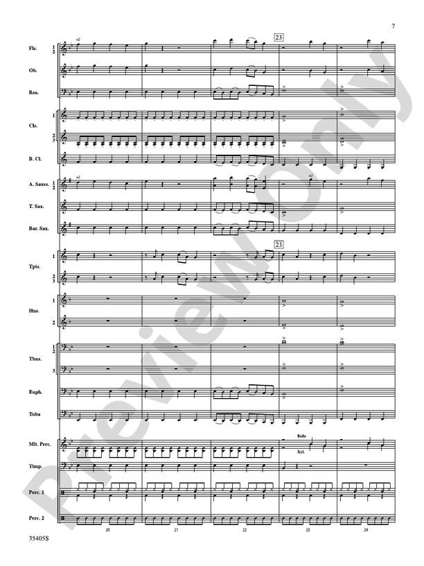Prime Time Tuesday - Concert Band Conductor Score & Parts (Digital Download)