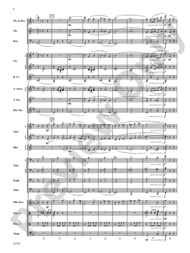 Idyllwild Fantasy - Concert Band Conductor Score & Parts (Digital Download)