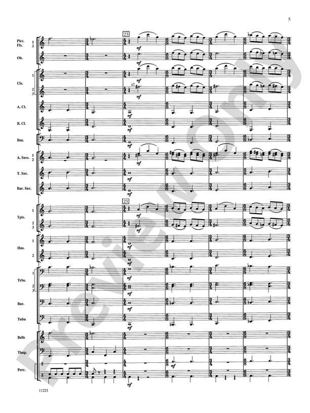 Wind Dancer - Concert Band Conductor Score & Parts (Digital Download)