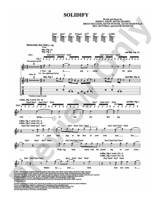 Solidify - Guitar TAB (Digital Download)
