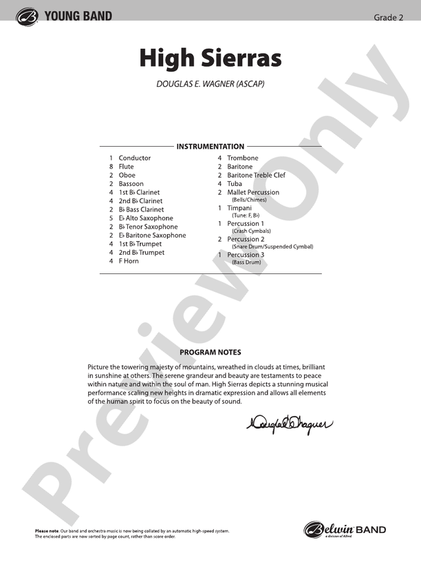 Highbridge Excursions - Concert Band Conductor Score & Parts (Digital Download)