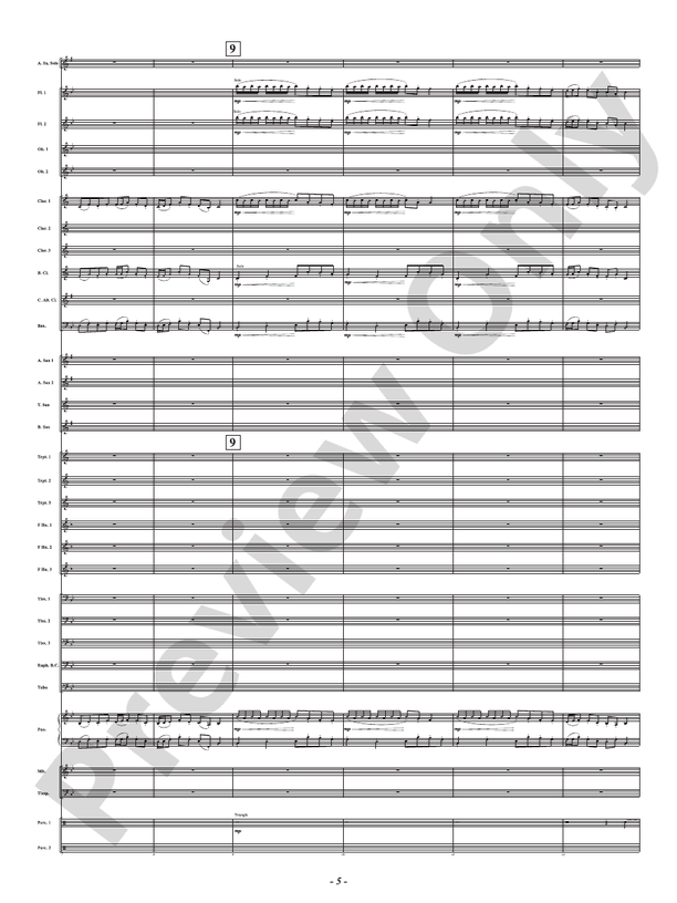 The Music Lesson - Mvt. 3 from Three Conversations with Matisse - Concert Band Conductor Score & Parts(Digital Download)