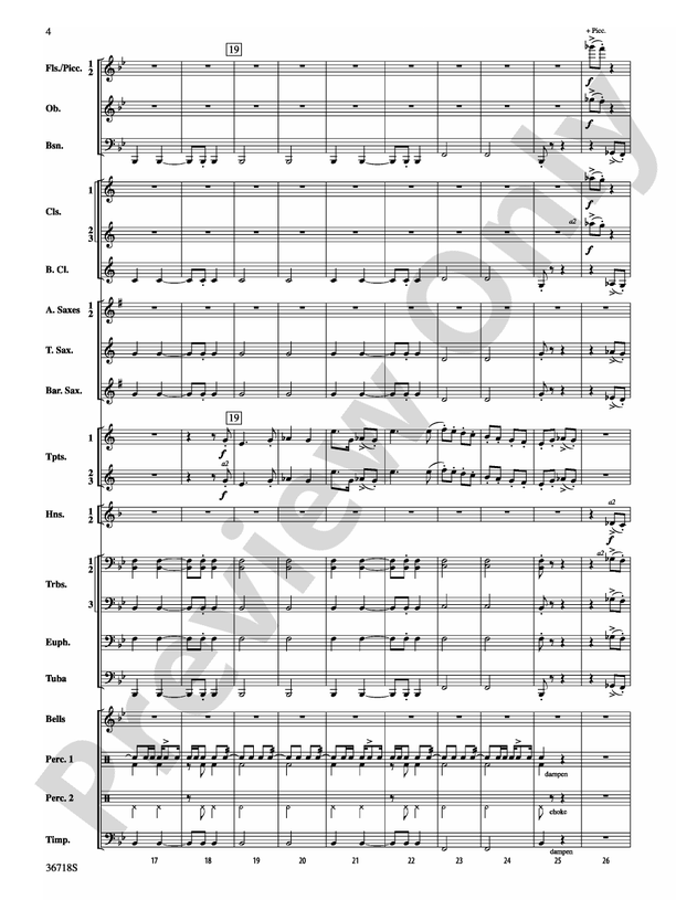 Clown Act - Concert Band Conductor Score & Parts (Digital Download)