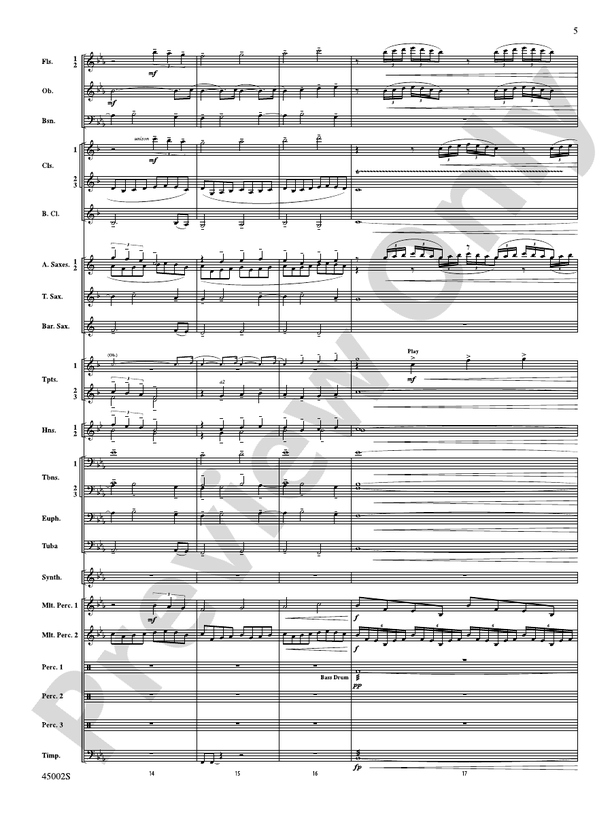 Winds of Change - Concert Band Conductor Score & Parts (Digital Download)