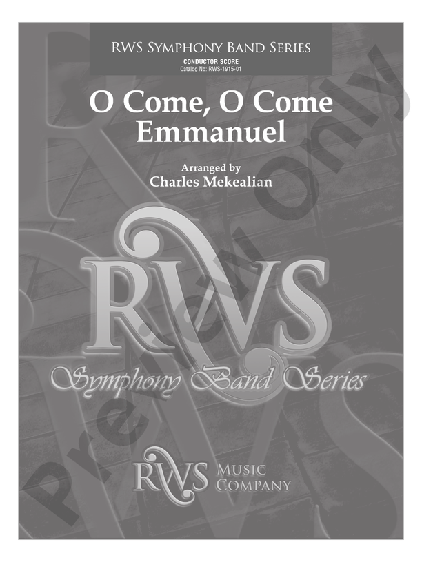 O Come, O Come Emmanuel - Concert Band Conductor Score & Parts (Digital Download)