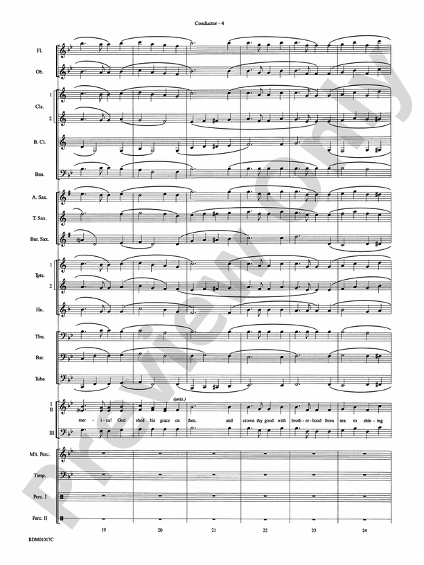 An American Celebration (for Band and Choir) - Concert Band Conductor Score & Parts (Digital Download)