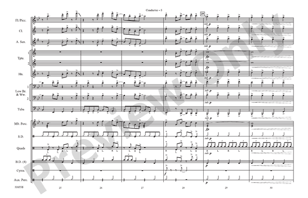 Wake Me Up Before You Go-Go – Marching Band Conductor Score & Parts (Digital Download)