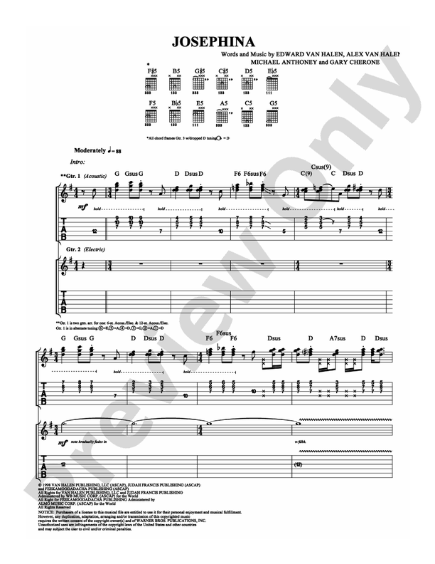 Josephina - Guitar TAB (Digital Download)