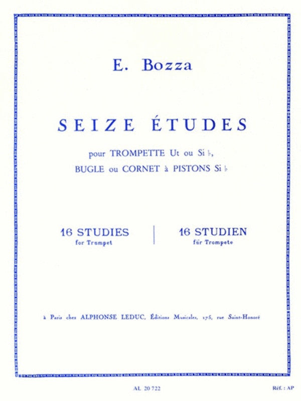 16 Etudes - Eugene Bozza - Trumpet - Alphonse Leduc - Trumpet Solo