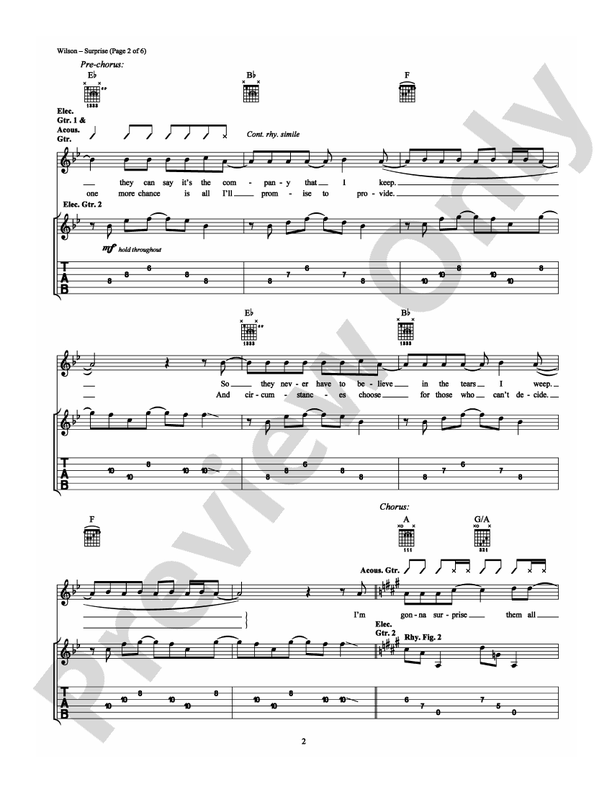 Surprise - Guitar TAB (Digital Download)