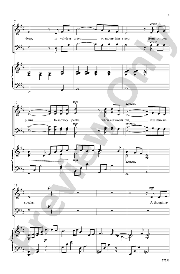 Music Speaks – SATB Choral Octavo (Digital Download)