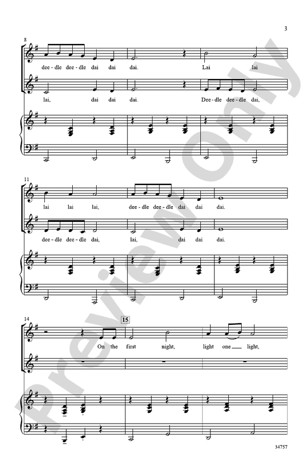 Deedle Deedle Dai – 2-Part Choral Octavo (Digital Download)