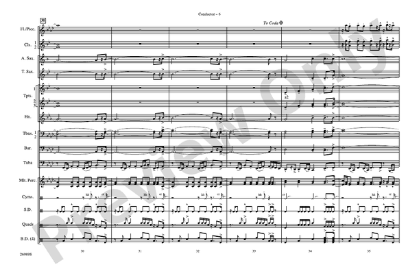 Give It All You Got – Marching Band Conductor Score & Parts (Digital Download)
