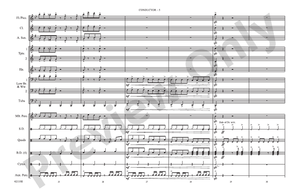 Funkytown – Marching Band Conductor Score & Parts (Digital Download)